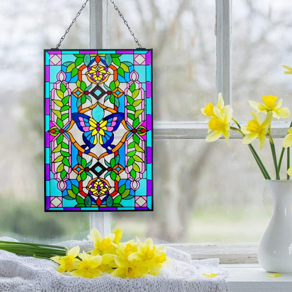 Schmetterling Sonnenfänger Gemalte Fensterdekorationen Dekohänger für Fenster
