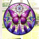 Schmetterlinge und Blumen Sonnenfänger Fenster-hängendes Dekor