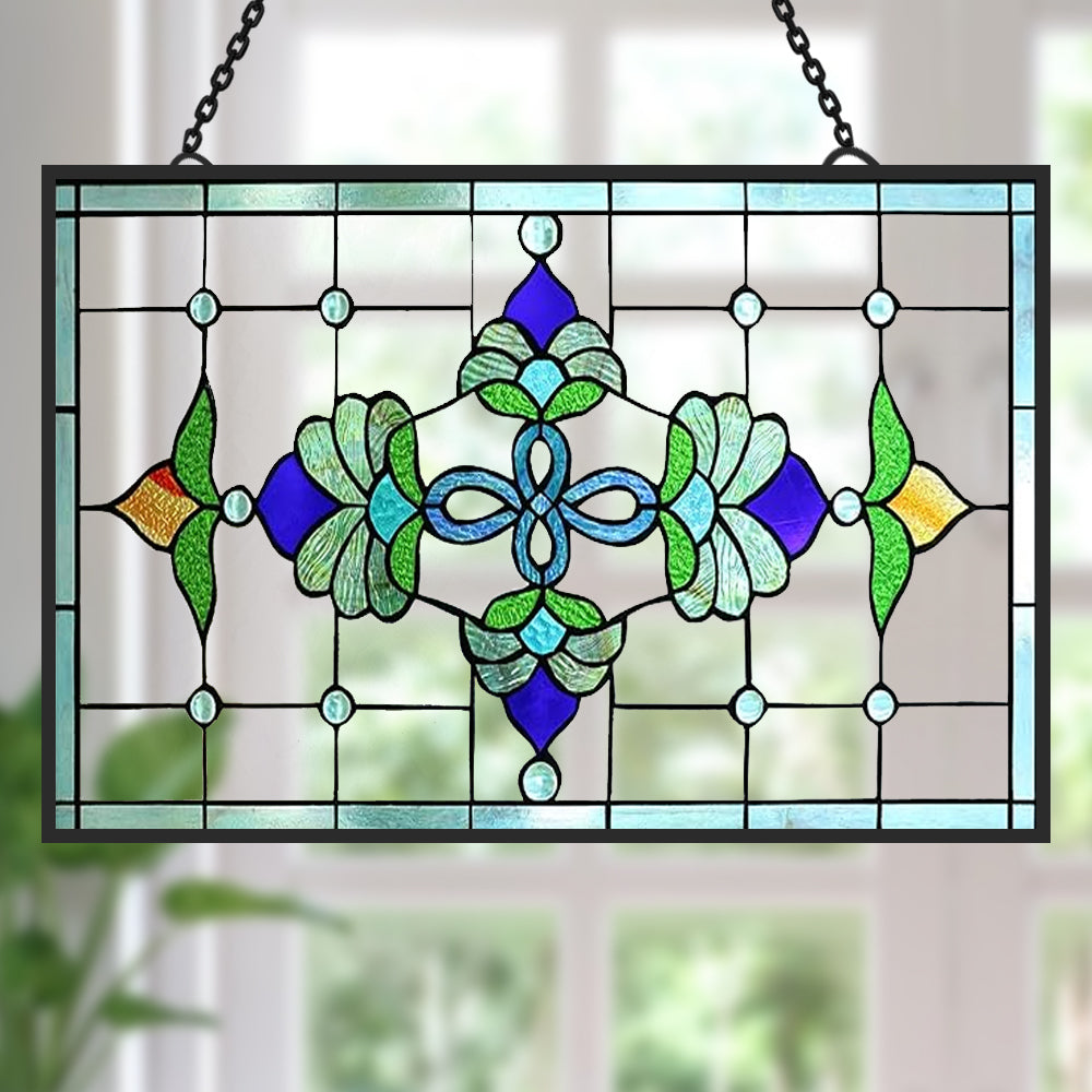 Tiffanystil Sonnenfänger Gemalte Fensterdekorationen Dekohänger für Fenster