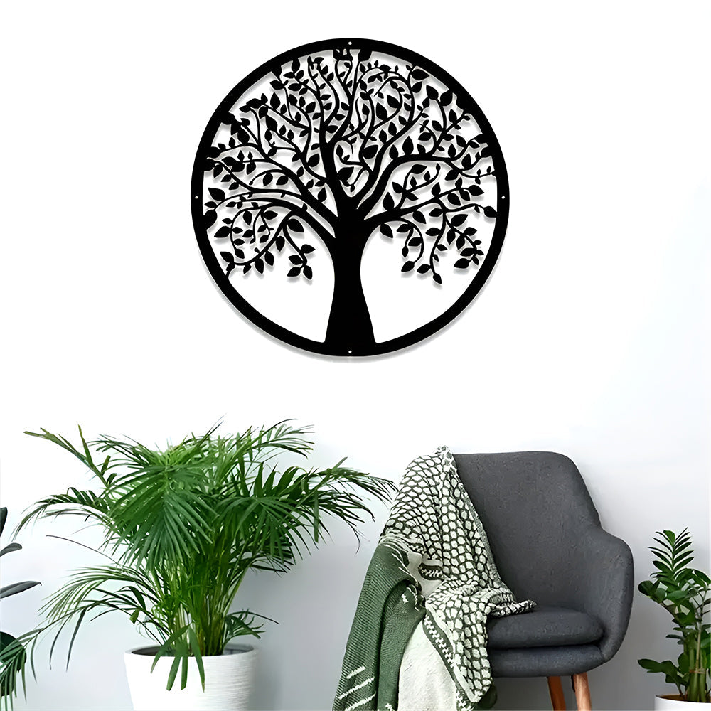 Metall Wandkunst Lebensbaum Laser Silhouette Wandbehang