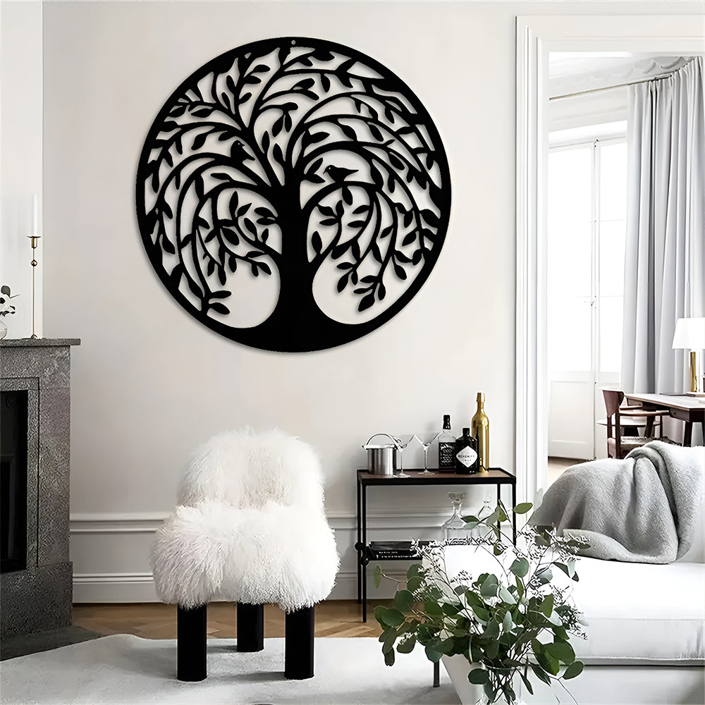 Metall Wandkunst Lebensbaum Wanddekoration