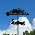 Oldtimer Wagen Edelstahl Wetterfahne