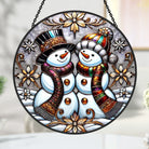 Weihnachten Schneemänner Sonnenfänger Fenster-hängendes Dekor