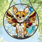 Wundervoller Chihuahua Sonnenfänger Gemalte Fensterdekorationen Dekohänger für Fenster